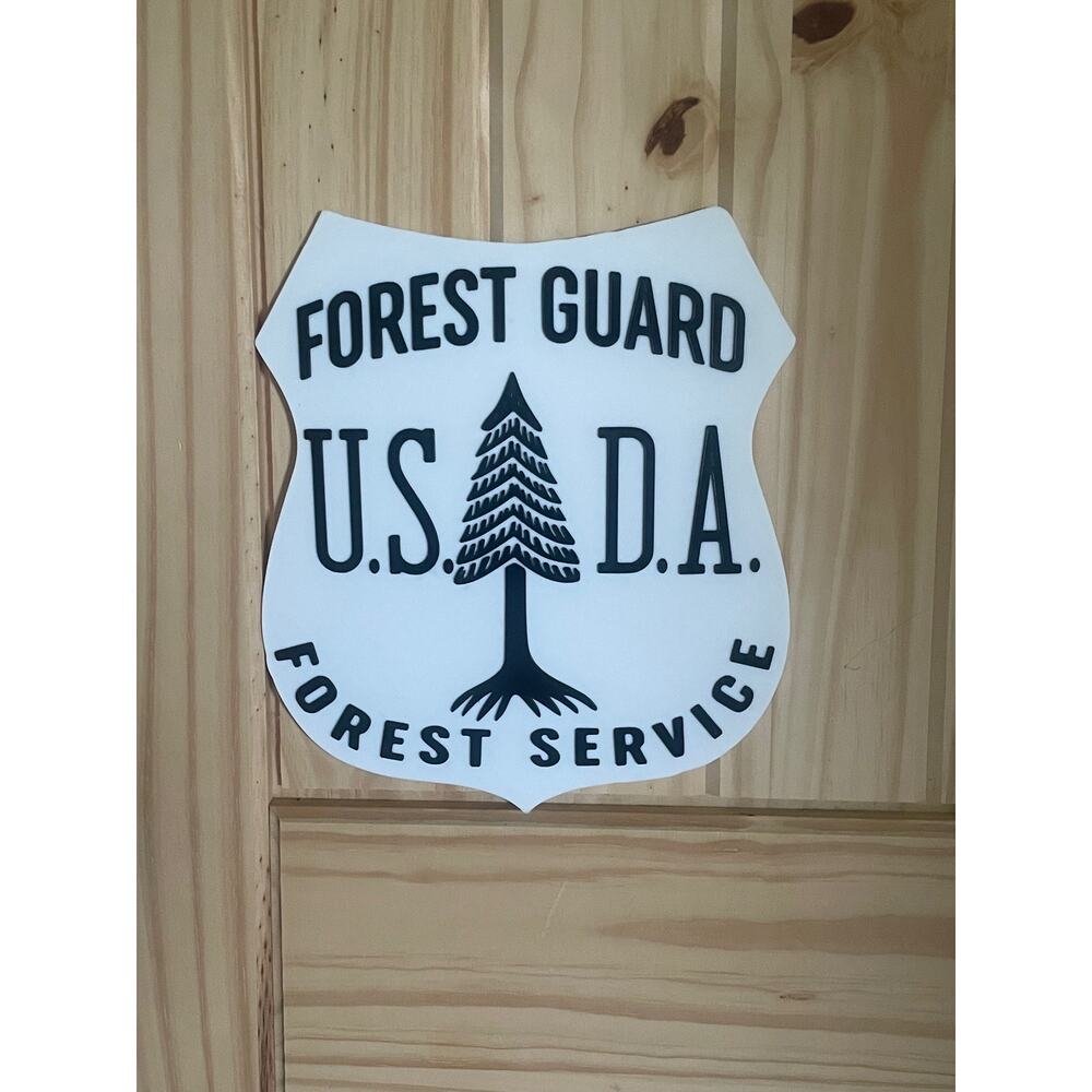 United States Department of Agriculture USDA Forest Guard Forest Service Sign
